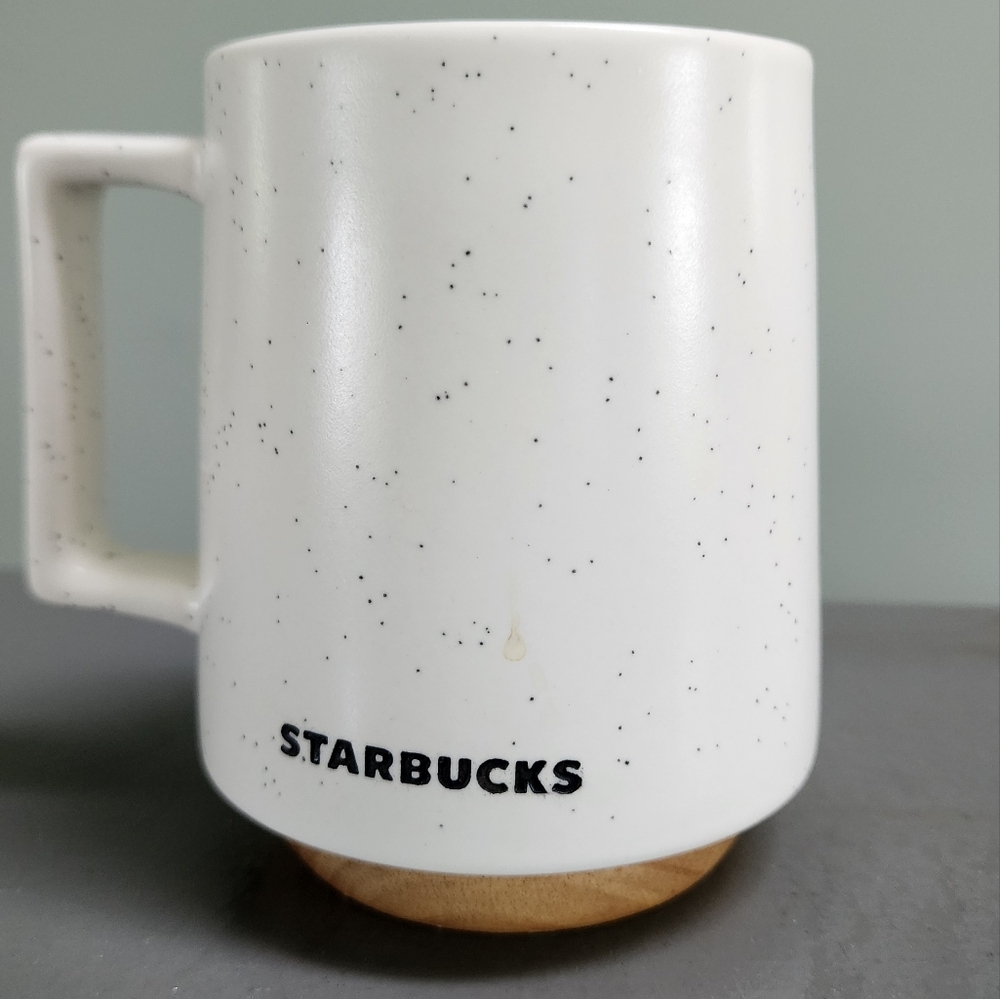 Starbucks White Speckled Mug
